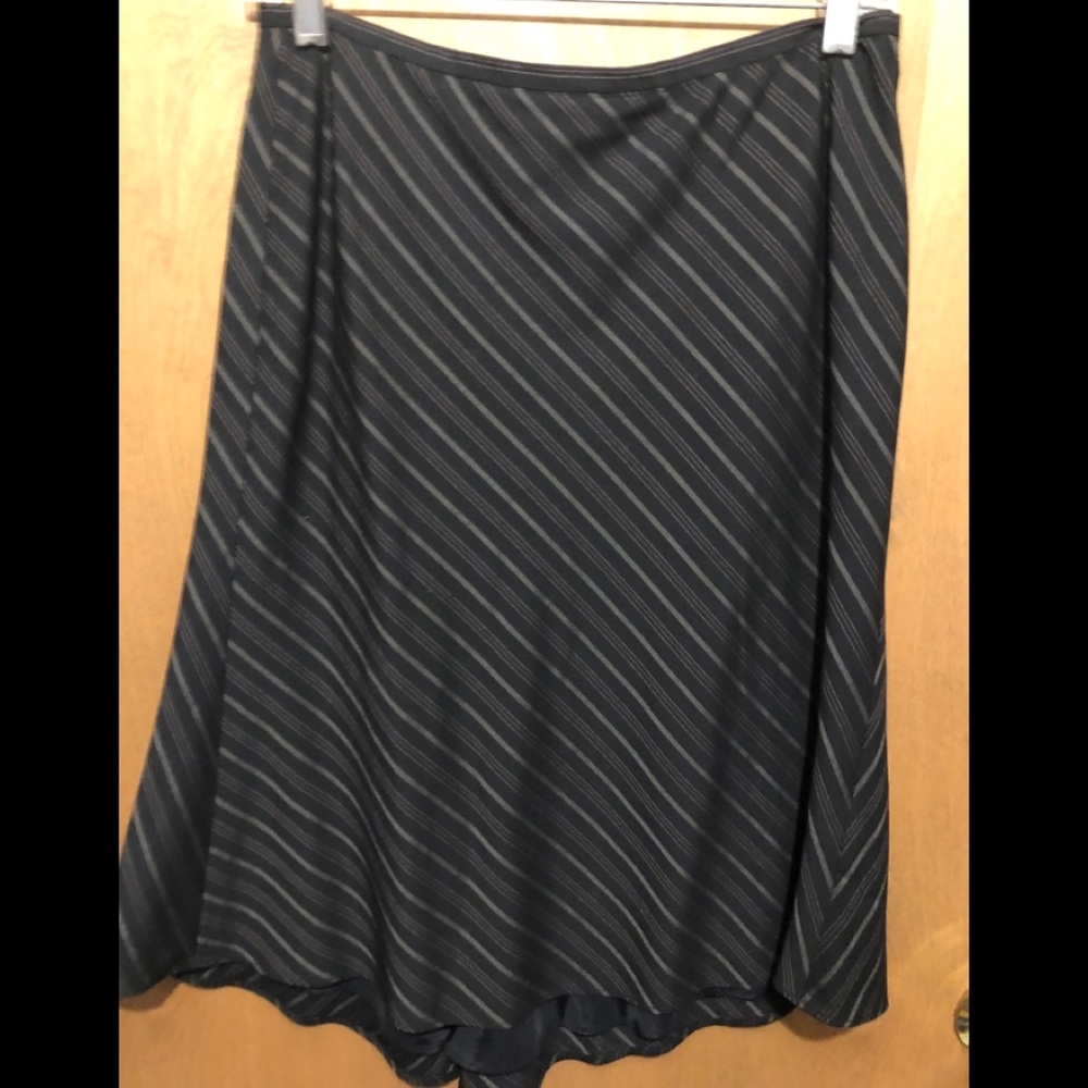 Black pin stripe skirt